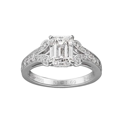 cartier emerald cut engagement ring.